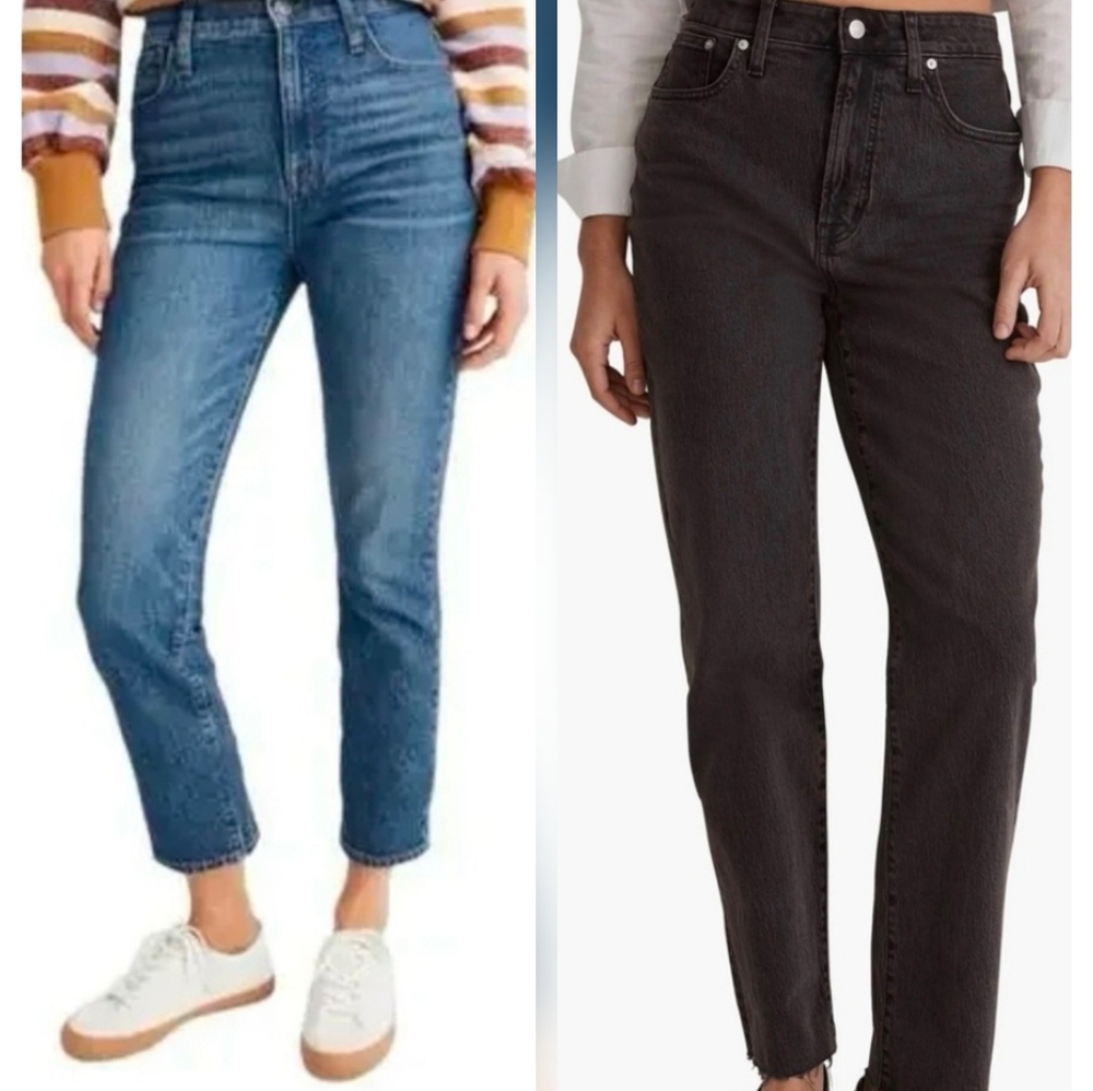 Lot Of 2 Pair Of Madewell Straight Leg Jeans Size 23